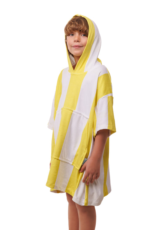 Kids Yellow Beach Hoodi